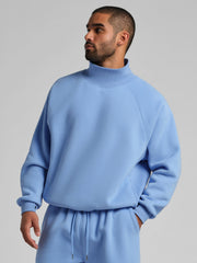Basic Mock Neck Sweatshirt