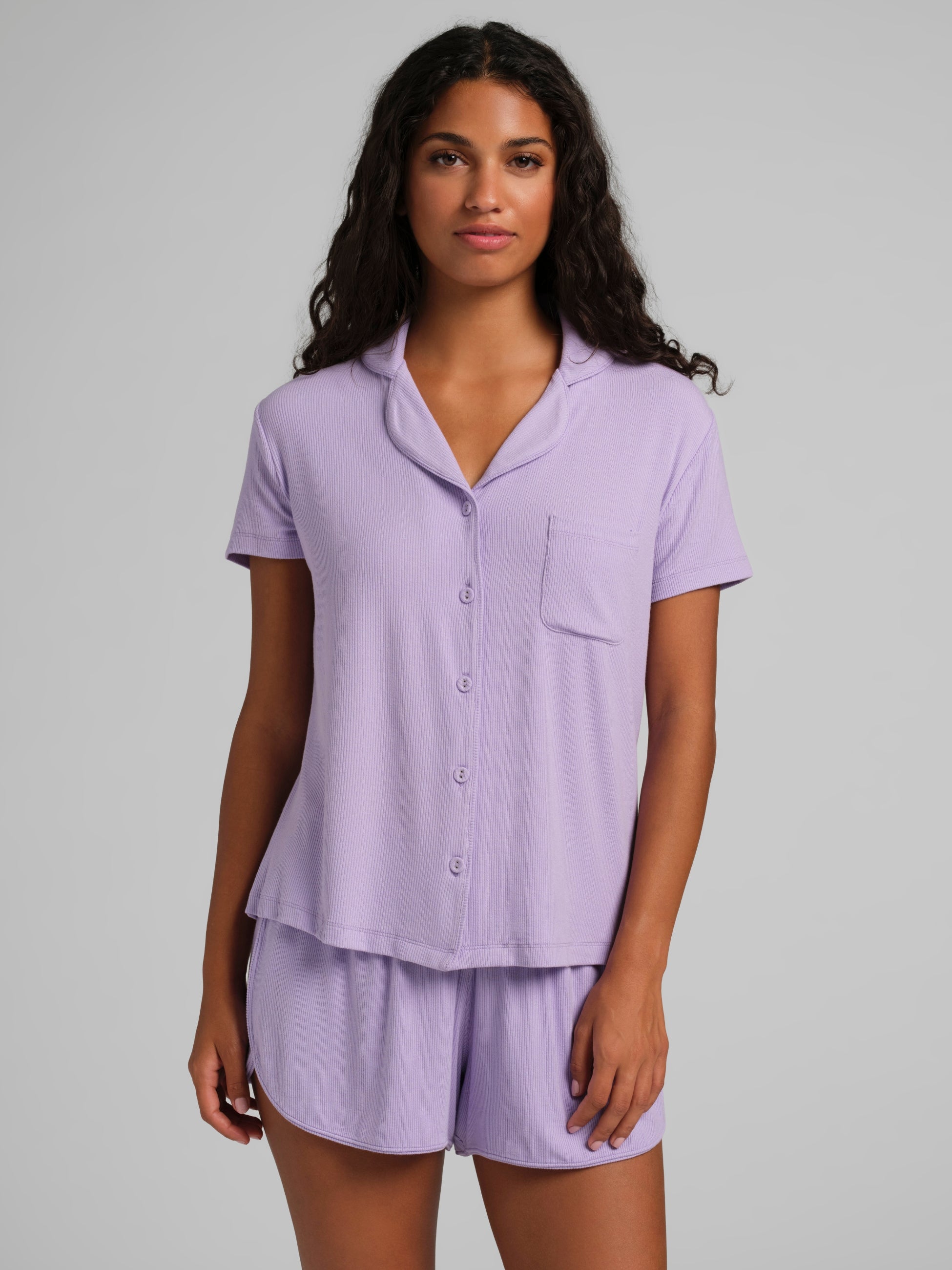 Slinky Rib Short Sleeve PJ Set