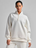 Basic Quarter Zip Mock Neck