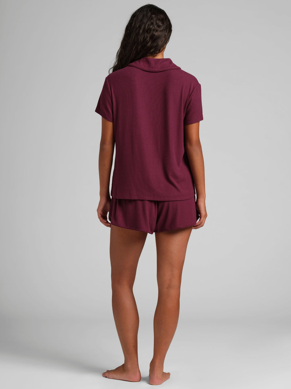 Slinky Rib Short Sleeve PJ Set