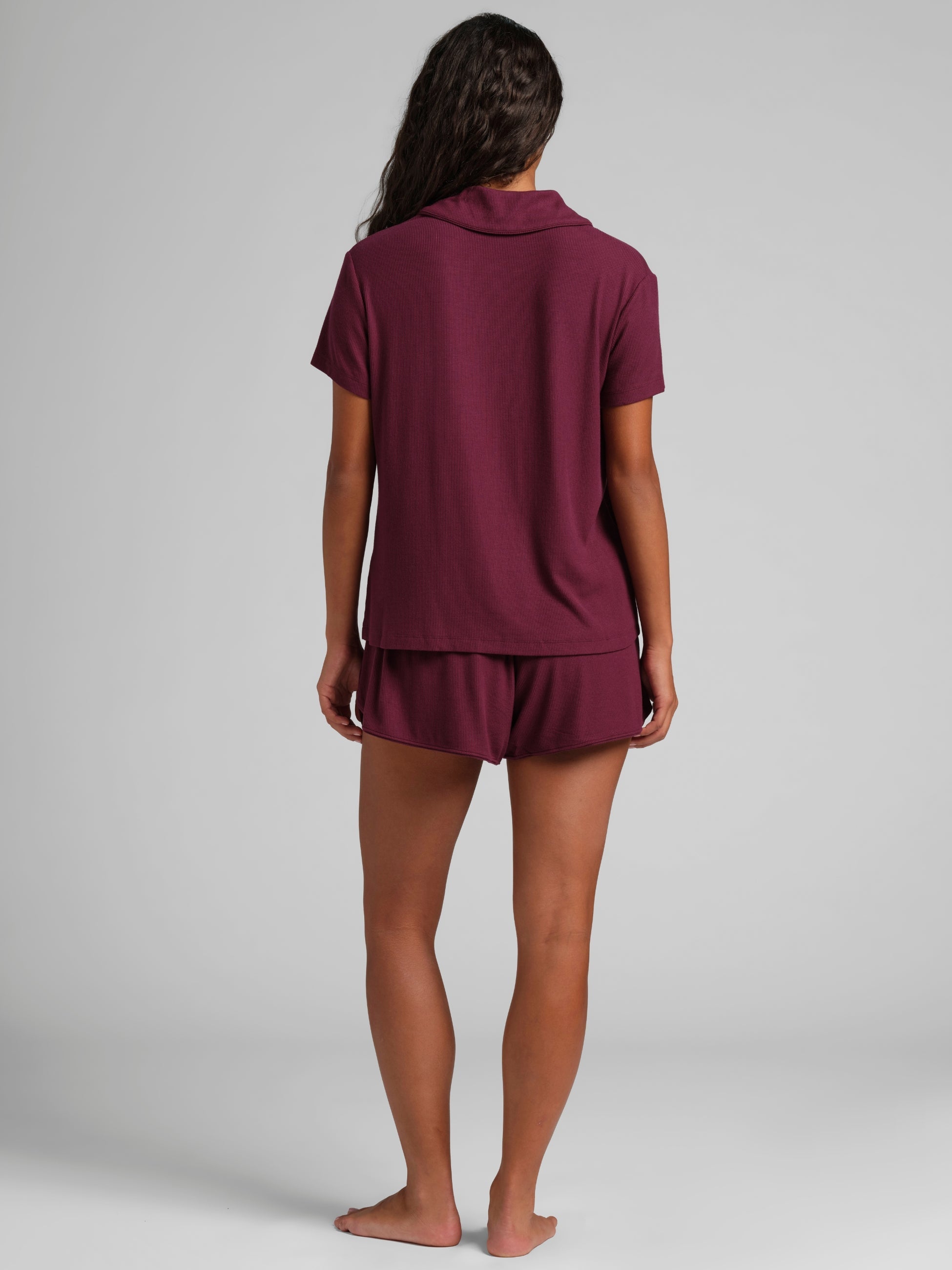 Slinky Rib Short Sleeve PJ Set