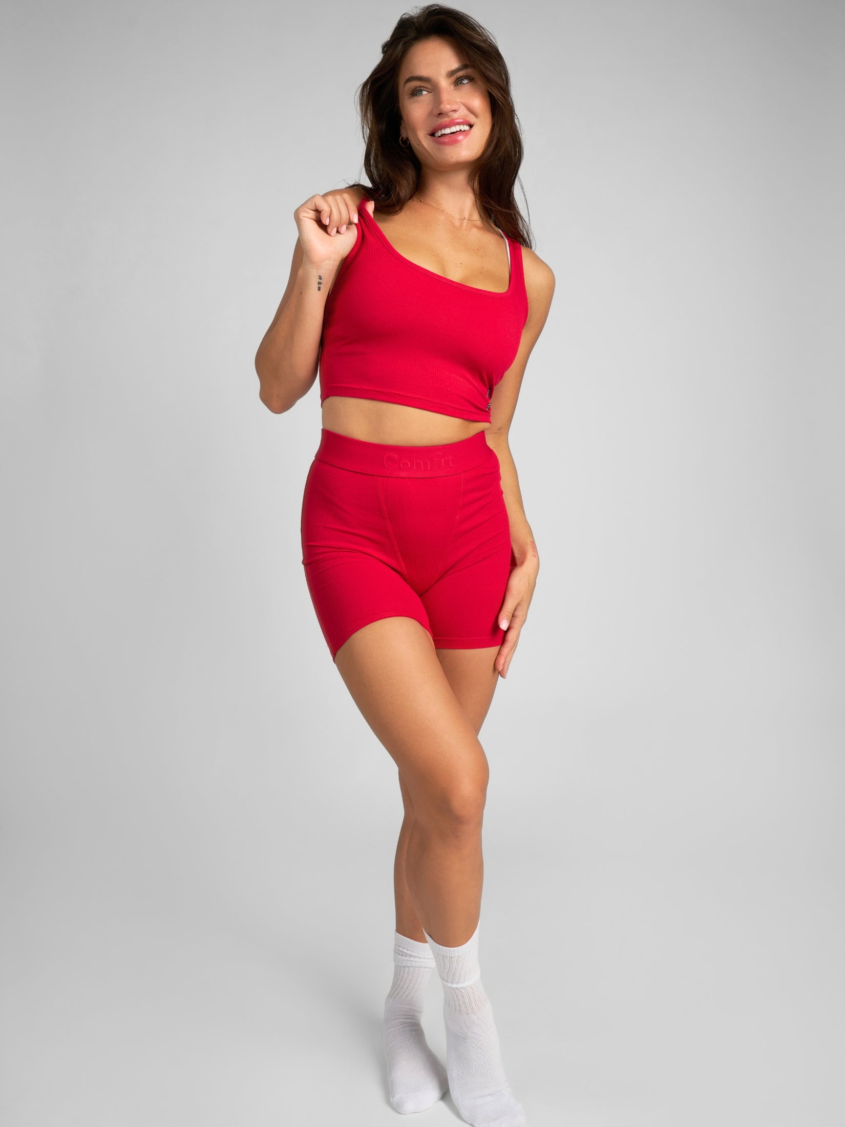 Rib Contour Crop Tank