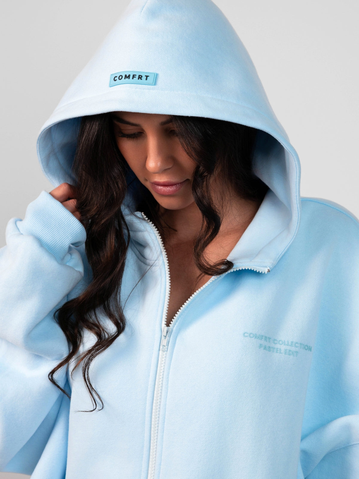 Pastel Zip Hoodie